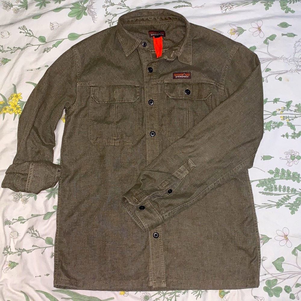 Patagonia “Worn Wear” Hemp Farrier Work Shirt, Olive